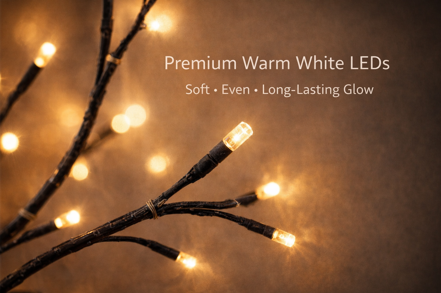 Nature-Inspired LED Branch Wall Light | Flexible Tree-Style Mood Light with Warm Glow